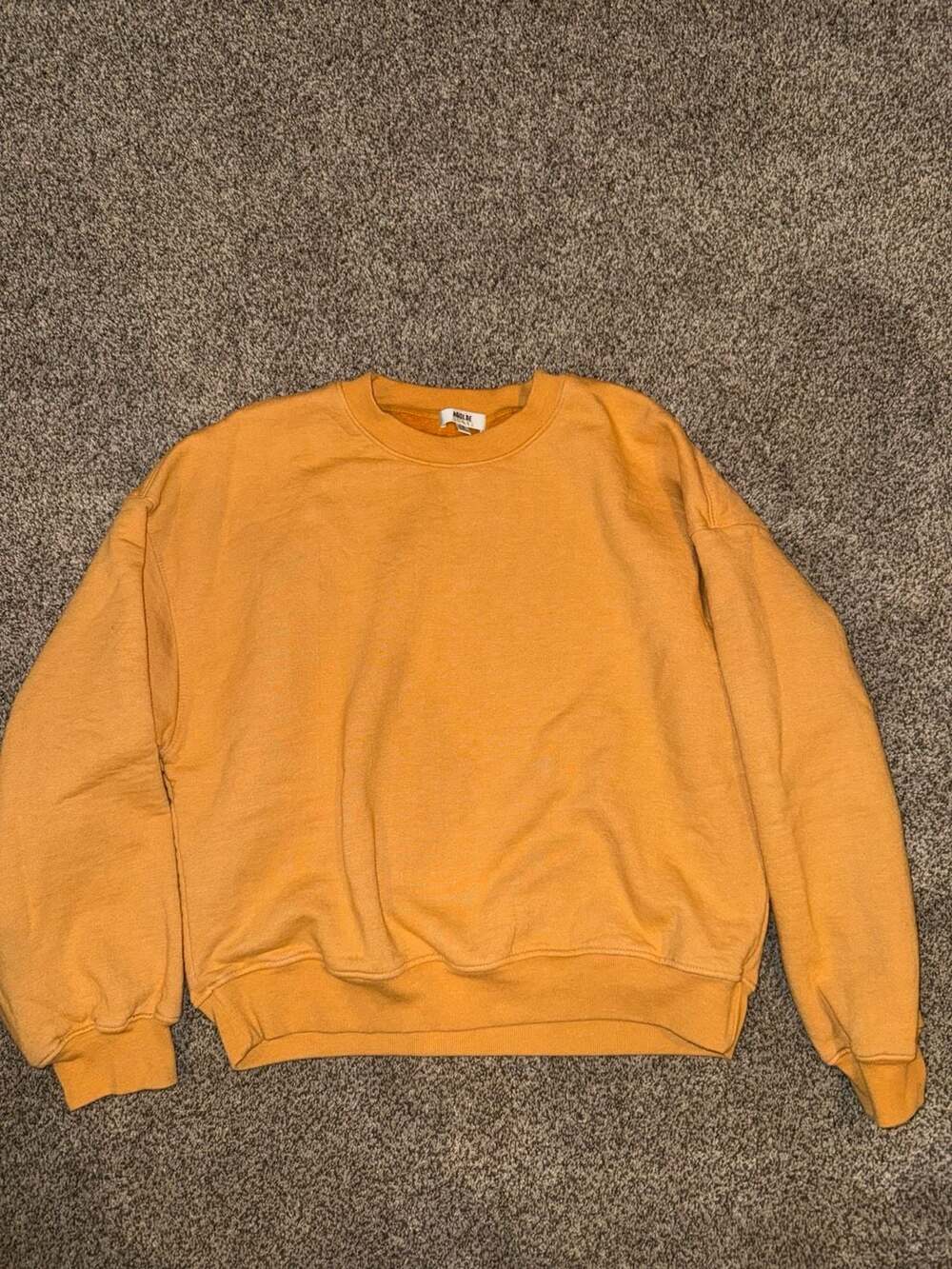 AGOLDE Crewneck Sweatshirt Size S Yellow Pullover